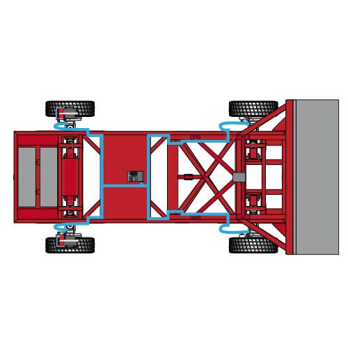 OMDB Barrier Connection of braking hoses